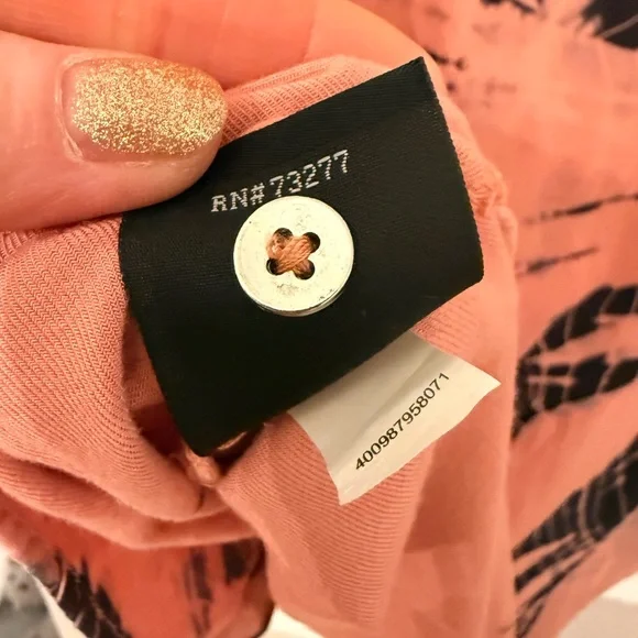 Rock & Republic Pink and Black Tie Dye Sleeveless Blouse - Size Small (NWT) - Picture 7 of 7